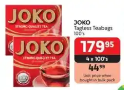 Makro JOKO Tagless Teabags offer