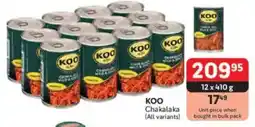 Makro KOO Chakalaka offer