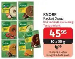 Makro KNORR Packet Soup offer