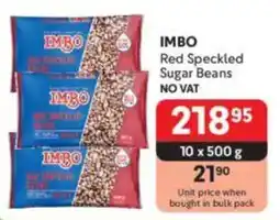 Makro IMBO Red Speckled Sugar Beans offer