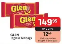 Makro GLEN Tagless Teabags offer