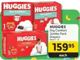 Makro HUGGIES Dry Comfort Jumbo Pack Diapers offer