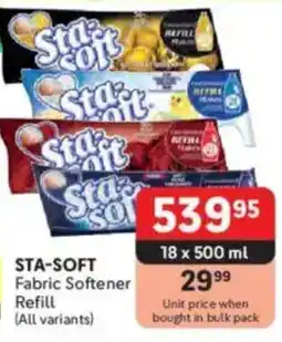 Makro STA-SOFT Fabric Softener Refill offer