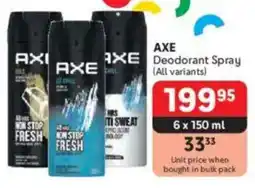 Makro AXE Deodorant Spray offer