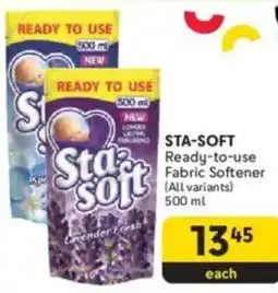 Makro STA-SOFT Ready-to-use Fabric Softener offer