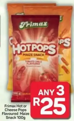 Pick n Pay Frimax Hot or Cheese Pops Flavoured Maize Snack offer