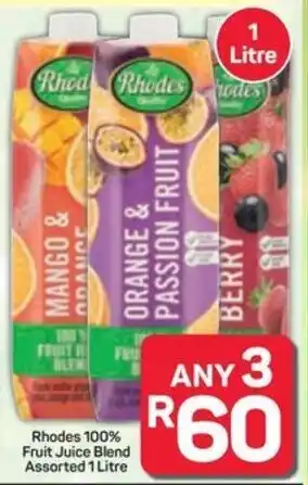 Pick n Pay Rhodes 100% Fruit Juice Blend Assorted offer