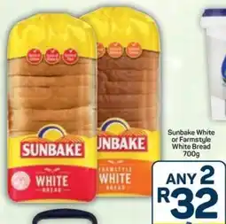 Pick n Pay Sunbake White or Farmstyle White Bread offer