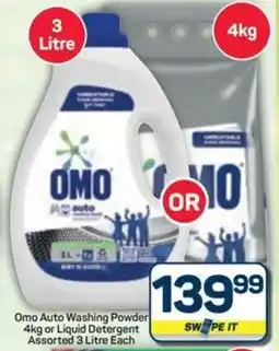 Pick n Pay Omo Auto Washing Powder or Liquid Detergent Assorted offer