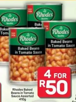 Pick n Pay Rhodes Baked Beans in Tomato Sauce Assorted offer