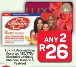 Pick n Pay Lux or Lifebuoy Soap Assorted offer
