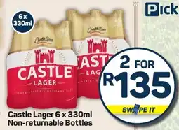 Pick n Pay Castle Lager Non-returnable Bottles offer