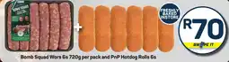 Pick n Pay Bomb Squad Wors and PnP Hotdog Rolls offer