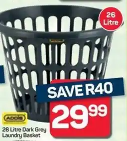 Pick n Pay ADDIS Dark Grey Laundry Basket offer