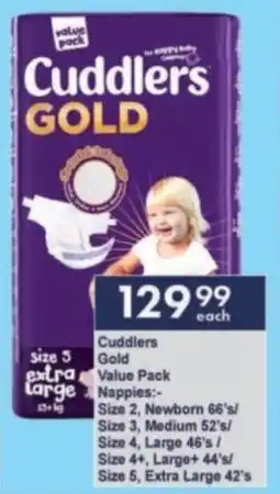 President Hyper Cuddlers Gold Value Pack Nappies offer