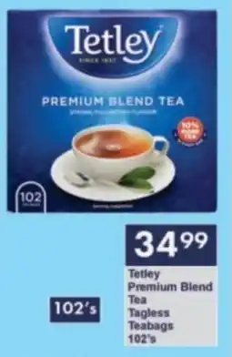 President Hyper Tetley Premium Blend Tea Tagless Teabags offer