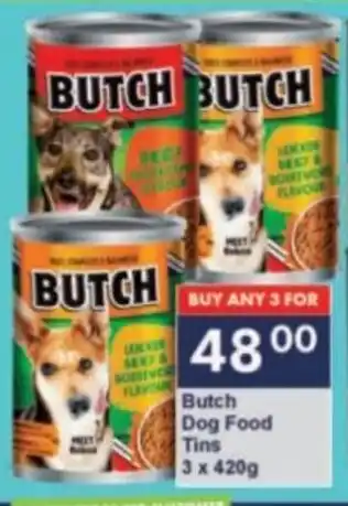 President Hyper Butch Dog Food Tins offer