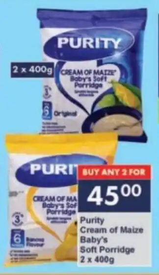 President Hyper Purity Cream of Maize Baby's Soft Porridge offer