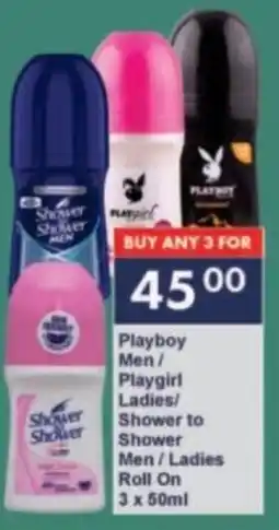 President Hyper Playboy Men/ Playgirl Ladies/ Shower to Shower Men/ Ladies Roll On offer