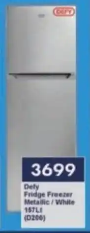 President Hyper Dety Fridge Freezer Metallic/ White offer