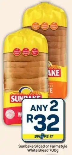 Pick n Pay Hypermarket Sunbake Sliced or Farmstyle White Bread offer