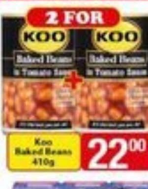 Check Save Koo Baked Beans 410g offer