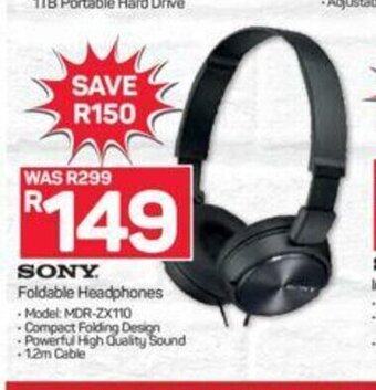 Pick n Pay Sony - Foldable Headphones offer