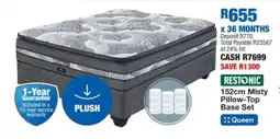 OK Furniture Restonic 152cm Misty Pillow-Top Base Set offer