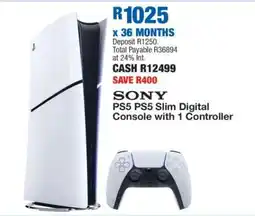 OK Furniture SONY PS5 PS5 Slim Digital Console with 1 Controller offer