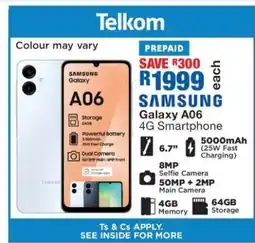 OK Furniture Samsung Galaxy A06 4G Smartphone offer