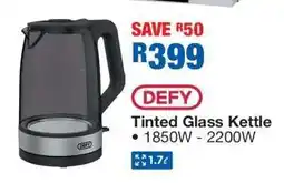 OK Furniture DEFY Tinted Glass Kettle offer