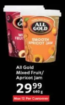 Oxford Freshmarket All Gold Mixed Fruit/ Apricot Jam offer