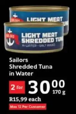 Oxford Freshmarket Sailors Shredded Tuna in Water offer