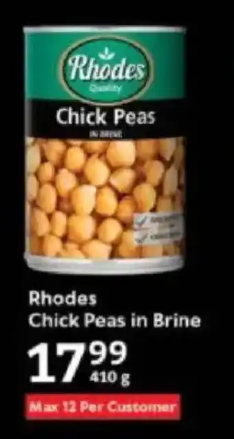 Oxford Freshmarket Rhodes Chick Peas in Brine offer