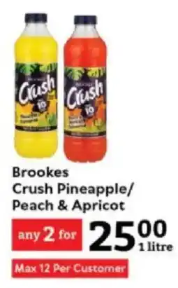 Oxford Freshmarket Brookes Crush Pineapple/ Peach & Apricot offer