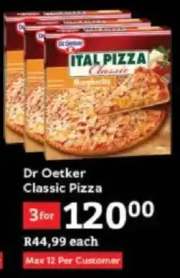 Oxford Freshmarket Dr Oetker Classic Pizza offer