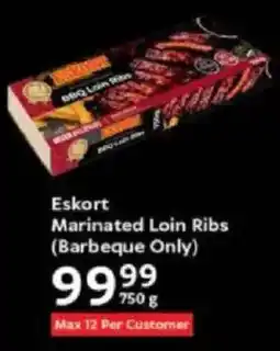 Oxford Freshmarket Eskort Marinated Loin Ribs offer