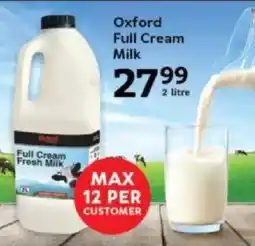 Oxford Freshmarket Oxford Full Cream Milk offer