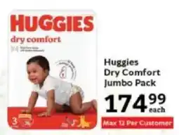 Oxford Freshmarket Huggies Dry Comfort Jumbo Pack offer