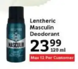 Oxford Freshmarket Lentheric Masculin Deodorant offer