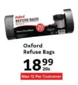 Oxford Freshmarket Oxford Refuse Bags offer