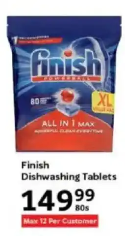 Oxford Freshmarket Finish Dishwashing Tablets offer