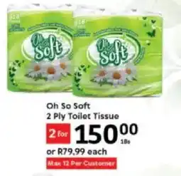 Oxford Freshmarket Oh So Soft 2 Ply Toilet Tissue offer