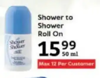 Oxford Freshmarket Shower to Shower Roll On offer
