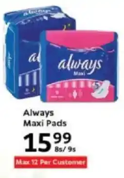 Oxford Freshmarket Always Maxi Pads offer