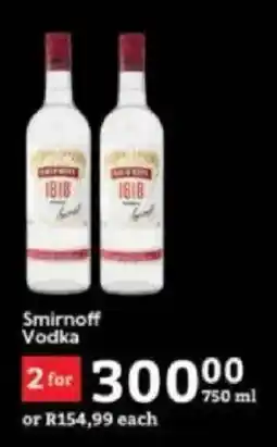 Oxford Freshmarket Smirnoff Vodka offer