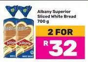 Game Albany Superior Sliced White Bread-For 2 x 700g offer