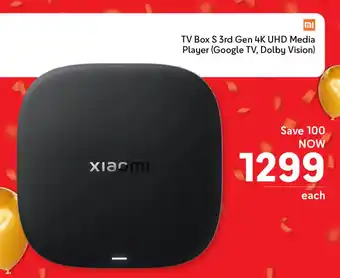 Makro Xiaomi TV Box S 3rd Gen 4K UHD Media Player Google TV, Dolby Vision offer