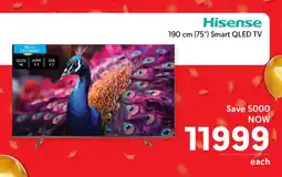 Makro Hisense 190cm 75" Smart QLED TV offer