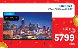 Makro SAMSUNG 127cm 50" Smart UHD TV offer